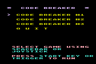 Game cover: Code Breaker