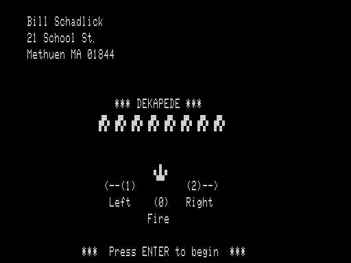 Game cover: Dekapede
