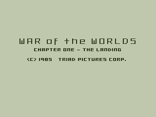Game cover: War of the Worlds: Chapter One - The Landing
