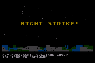 Game cover: Nightstrike