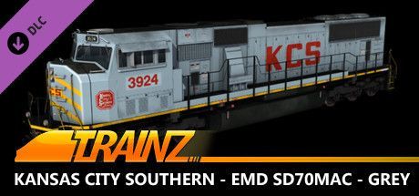 Game cover: Trainz 2022: Kansas City Southern - EMD SD70MAC - Grey