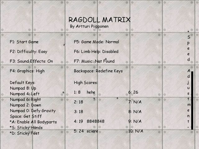 Game cover: Ragdoll Matrix