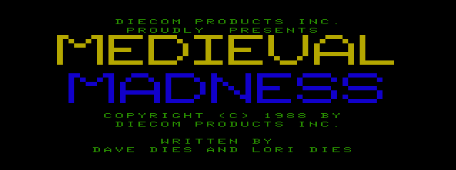 Game cover: Medieval Madness
