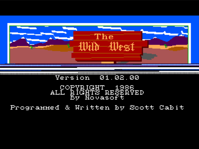 Game cover: The Wild West