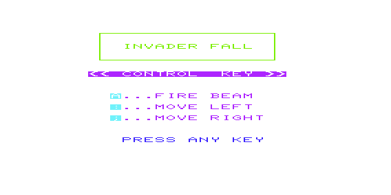 Game cover: Invader Fall