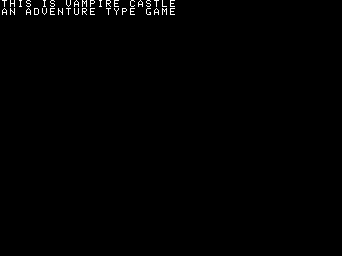 Game cover: Vampire Castle