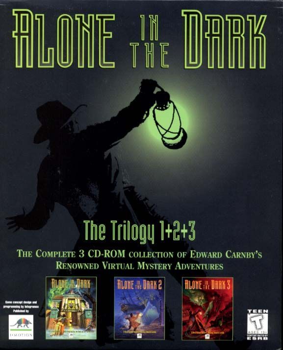 Game cover: Alone in the Dark: The Trilogy 1+2+3