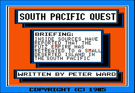 Game cover: South Pacific Quest