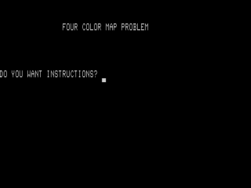 Game cover: Four Color Map Problem