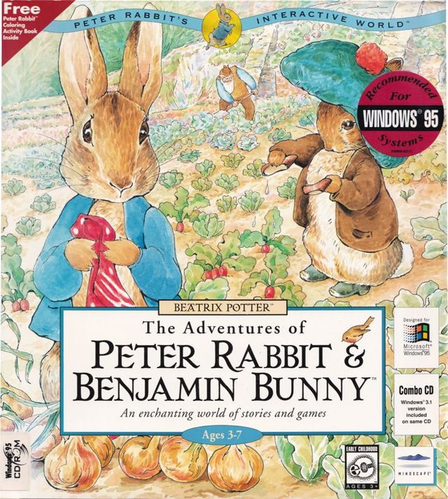 Game cover: The Adventures of Peter Rabbit & Benjamin Bunny