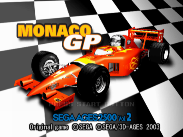 Game cover: Sega Ages 2500: Vol.2 - Monaco GP