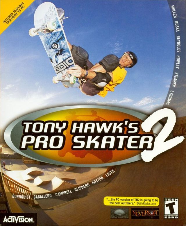 Game cover: Tony Hawk's Pro Skater 2