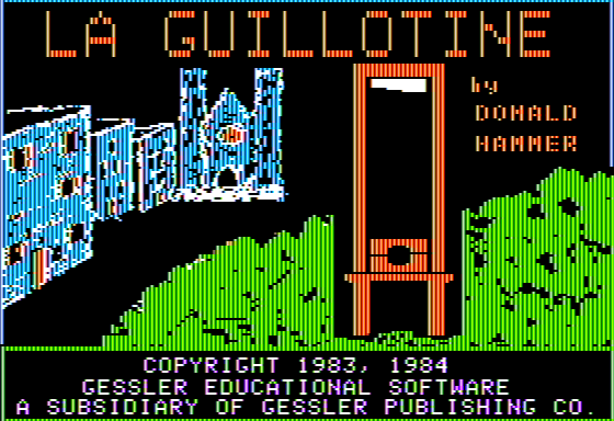 Game cover: La Guillotine