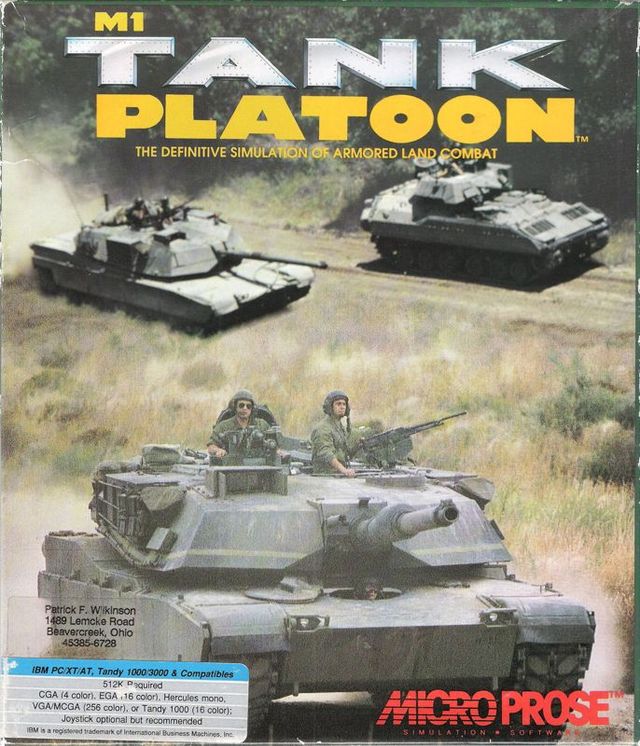 Game cover: M1 Tank Platoon