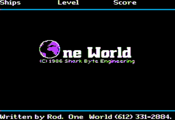 Game cover: One World