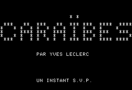 Game cover: Caraïbes