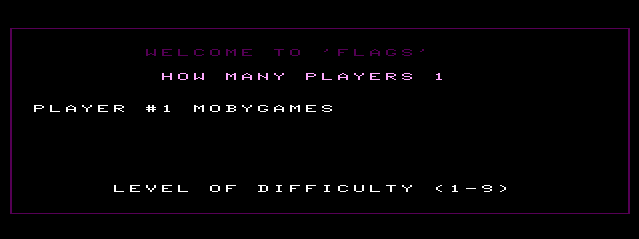 Game cover: Flags