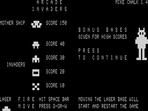 Game cover: Arcade Invaders