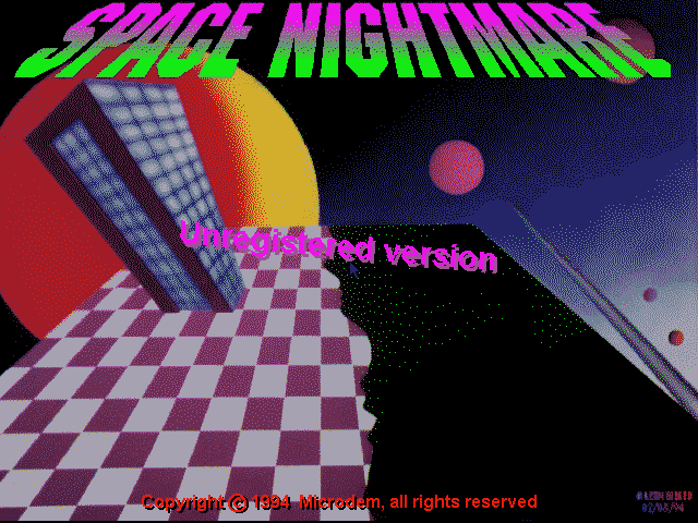 Game cover: Space Nightmare