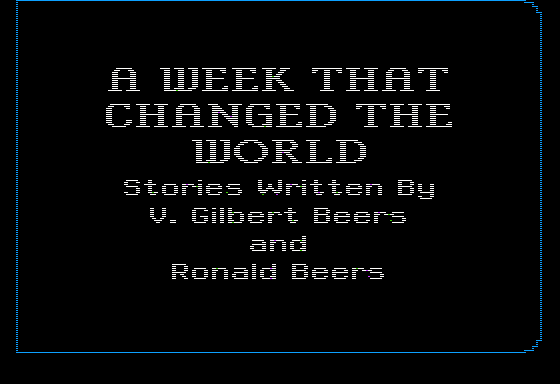 Game cover: A Week That Changed the World