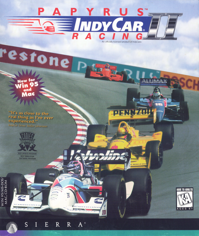 Game cover: IndyCar Racing II
