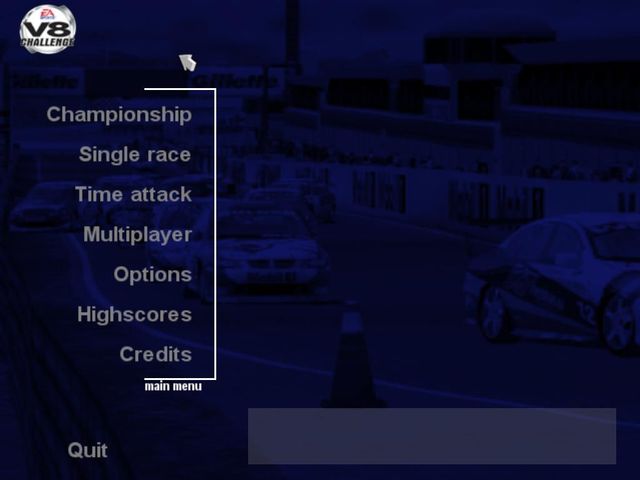 Game cover: V8 Challenge