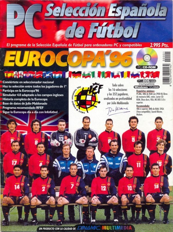 Game cover: PC Selección Española de Fútbol Eurocopa '96