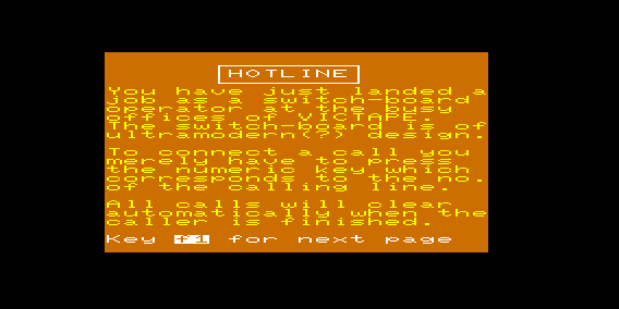 Game cover: Hotline