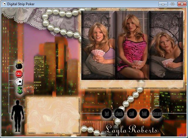 Game cover: Digital Strip Poker featuring Layla Roberts