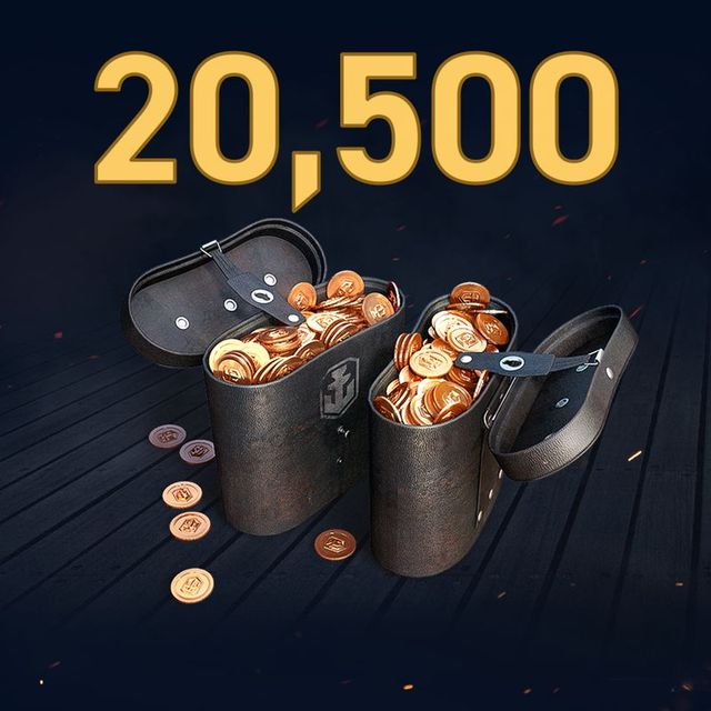 Game cover: World of Warships: Legends - 20,500 Doubloons