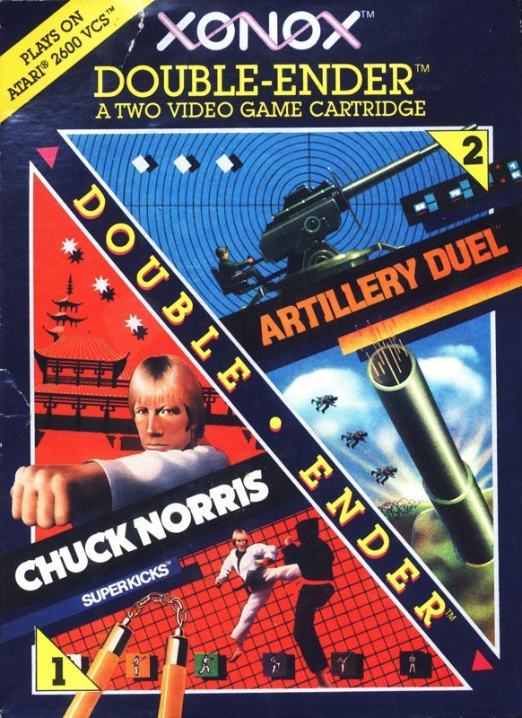 Game cover: Xonox Double-Ender: Artillery Duel and Chuck Norris Superkicks