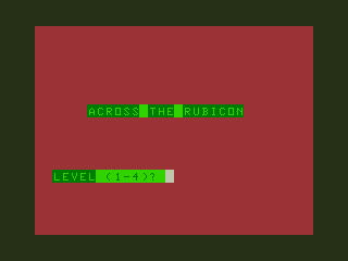 Game cover: Across the Rubicon