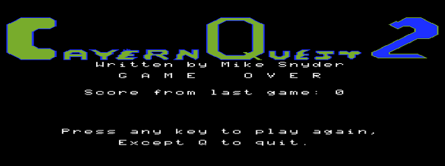 Game cover: Cavern Quest 2