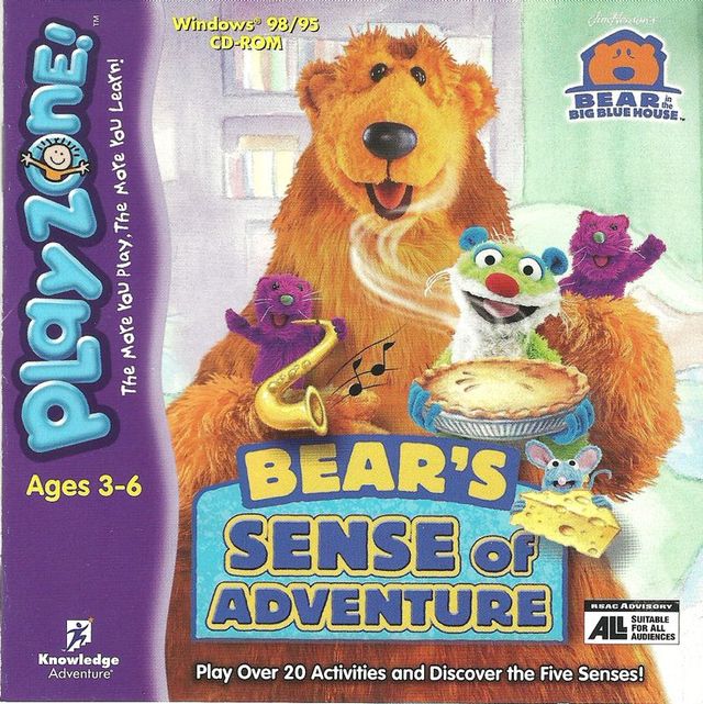 Game cover: Bear in the Big Blue House: Bear's Sense of Adventure