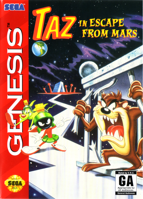 Game cover: Taz in Escape from Mars