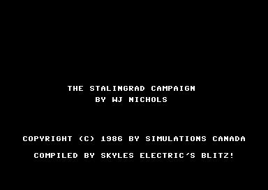 Game cover: The Stalingrad Campaign