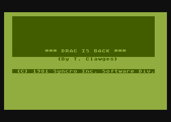 Game cover: Drac is Back