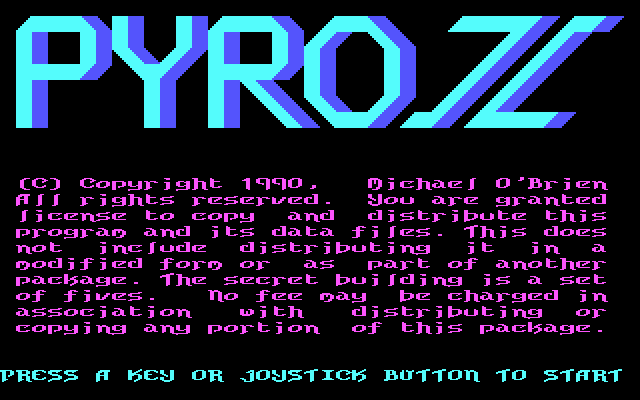 Game cover: Pyro II