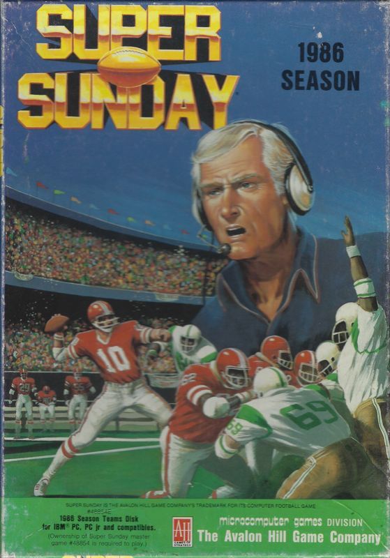 Game cover: Super Sunday: 1986 Season