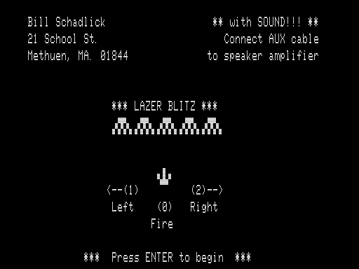 Game cover: Laser Blitz