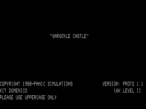 Game cover: Gargoyle Castle