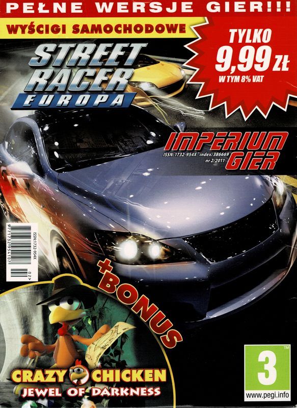 Game cover: Street Racer: Europa / Crazy Chicken: Jewel of Darkness