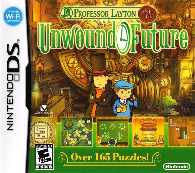 Game cover: Professor Layton and the Unwound Future