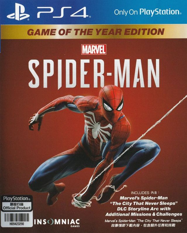Game cover: Marvel Spider-Man: Game of the Year Edition