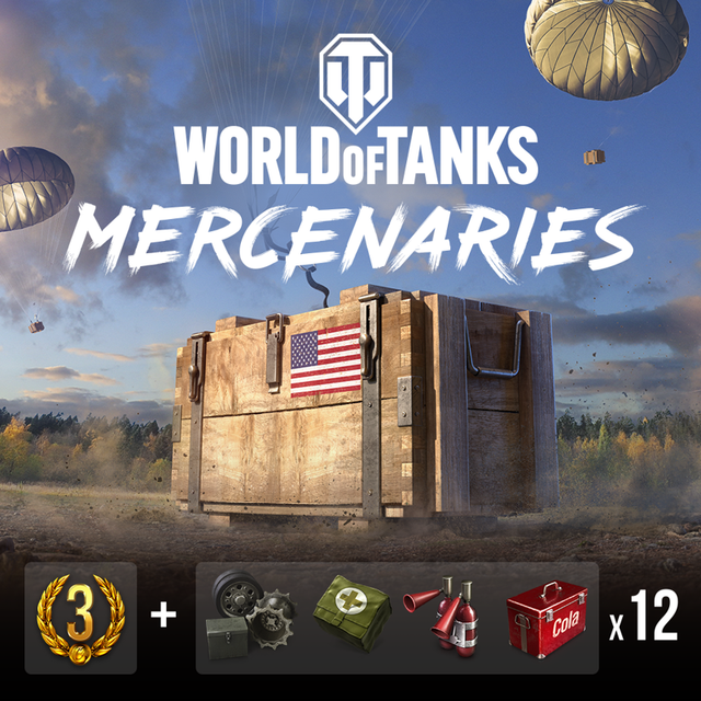 Game cover: World of Tanks: Mercenaries - America Shōmōhin Pack