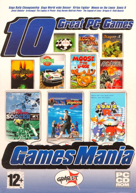 Game cover: Games Mania: 10 Great PC Games