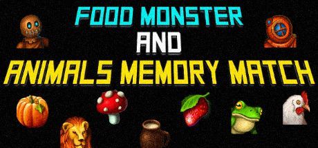 Game cover: Food Monster and Animals Memory Match