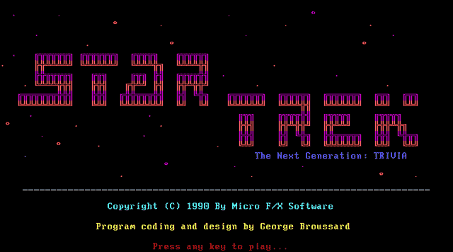 Game cover: Star Trek: The Next Generation - Trivia