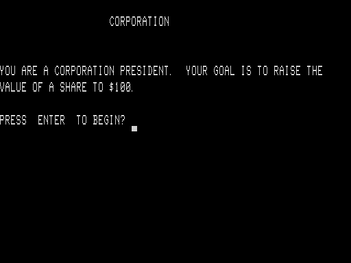 Game cover: Corporation