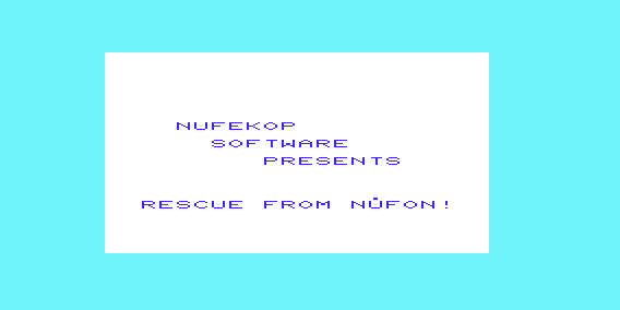 Game cover: Rescue from Nufon